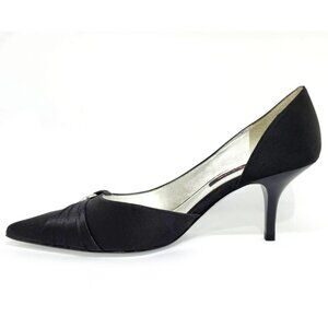Nina Women's Black High-Heel W/Silver Circle Detailing Size 7.5 & 10